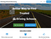 Tablet Screenshot of drivingschooldirectory.com.au